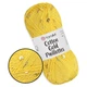 YarnArt Cotton Gold Paillettes, Желтый №7106 – хлопковая пряжа с пайеткой для вязания спицами и крючком, 50 г/140 м, 82% хлопок / 18% полиэстер - изображение 1