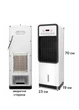Мобильный кондиционер моноблок для тепла и холода Domotec 3600W, водяной охладитель воздуха - изображение 2