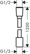 Шланг для душу HANSGROHE DESIGNFLEX 28220140, бронза, пластик, 125 см - изображение 2