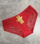 Бесшовные женские трусы с кружевом, Lavolle, Красный, XL - изображение 1