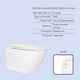 Набор инсталляции Qtap Standard с подвесным безободковым унитазом Qtap Jay Rimless и круглой хромированной кнопкой смыва - изображение 3