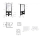 Комплект инсталляции Qtap Standard с подвесным безободковым унитазом Swan Ultra Quiet и круглой панелью смыва, Белый (SD00057764) - изображение 2