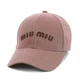 Детско-подростковая кепка "miu miu" мокко - изображение 1