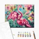 Картина по номерам Brushme Цветочный фламинго 40 x 50 см BS33251 - изображение 2