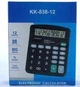 Калькулятор настольный KK-838-12, цвет черный - изображение 4