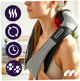 Массажер для шеи и спины с подогревом 8 точек массажа аккумулятор 2000 мАч серый Maltec HM-0650 - изображение 2