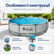Каркасний басейн Avenli 305×76 см круглий на 4485 л, збірний садовий басейн з тришаровою чашею, металевим каркасом - зображення 3
