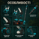 Аккумуляторный садовый набор Krafftec 3-в-1 42 В 6 А·ч с секатором, мини-цепной пилой 15 см, телескопической штангой 2,7 м и двумя аккумуляторами для обрезки деревьев и кустарников - изображение 2