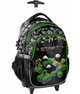 Рюкзак портфель на колесах с ручкой 3 камеры для школы зелёный Paso FK-3195 - зображення 2