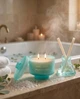 Свеча в стеклянном подсвечнике Kaktus Bliss Essentials Sea salt & eucaliptus 230гр - изображение 4