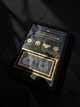 Подарунок Картина зі справжньою банкнотою 1 USD і золотим фольгуванням (А4 21х30см) - изображение 2