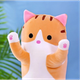 Плюшевая игрушка Рыжий кот Батон 50 см для детей, мягкая детская подушка обнимашка антистресс для дома и сна - изображение 2