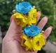 Українські заколки Квітка патріотична для школи для волосся - зображення 2
