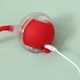 Интерактивный смарт-мяч для кошек и собак WikerBall со световыми и звуковыми эффектами, красный - изображение 3