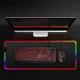 Игровой коврик для мыши RGB 30×70 см с LED-подсветкой, большой геймерский ковер - изображение 5
