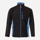 Толстовка на флисе, на молнии мужская Velilla 201504_00/05 S Black/Sky Blue (8434455375758) - изображение 1