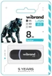 Флеш накопичувач USB 8Gb Wibrand Panther, Black, USB 2.0 (WI2.0/PA8P2B) - зображення 2