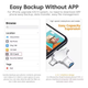 Флешка для айфону Адаптер IPhone Extreme 64 Gb USB-накопичувач USB 3.0 iOS Micro Type-C Apple Lightning 4 в 1 - зображення 6