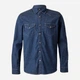 Рубашка джинсовая мужская Velilla 405006S_63 L Blue Denim (8434455553644) - изображение 1