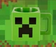 Кухоль-кухоль чашка Майнкрафт Кріпер Minecraft Creeper пластиковий Зелений - зображення 3
