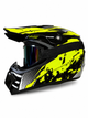 Мотошлем кроссовый Enduro XL 61–62 см DOT/ECE с очками для эндуро, мотокросса, квадроцикла, ATV, мопеда, скутера - изображение 2