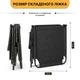 Раскладная кровать до 150 кг с матрасом и подушкой LEOBRO Grey (LB-FB-A1-GRY) - изображение 6