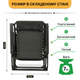 Черное бархатное кресло-шезлонг LEOBRO до 150 кг Zero Gravity Premium Plus (LB-ZGC-K3-BLK) - изображение 3