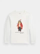 Детский лонгслив Polo Ralph Lauren с принтом 1159873485 (Молочный M) на рост 140-149 см - изображение 1