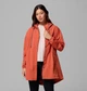 Женская удлиненная куртка на флисе Columbia с капюшоном 1159902936 (Оранжевый XXL) - изображение 4