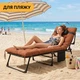 Складная кровать ProDobro LB-FB-A1-BRN с матрасом и подушкой 190х80 см металлическая коричневая - изображение 4