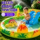 Надувной игровой центр Intex 57166 «Динопарк» с горкой и бассейном, детская водная площадка 191×152×58 см, от 2 лет, до 54 кг - изображение 3
