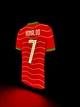 LED Нічник Лайтбокс Portugal Cristiano Ronaldo Light Box (15,5х21х3см) Для Дому Світильник Збірна Португалії з футболу Кріштіану Роналду - изображение 4