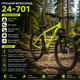 Горный велосипед 24-701 24" L-TWOO 24 скорости зеленый - изображение 2