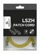 Патч корд Cablexpert PP6A-LSZHCU-Y-5M, S/STP, литий, 50u" штекер із фіксатором, 5.0 м, жовтий - зображення 4