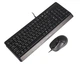 Комплект проводная клавиатура с мышью A4Tech Fstyler F1512, USB, черный цвет - изображение 4