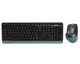 Комплект беспроводная клавиатура с мышью A4Tech Fstyler FG1035, черный цвет - изображение 1