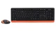 Комплект беспроводная клавиатура с мышью A4Tech Fstyler FG1010, черный+оранжевый цвет - изображение 2