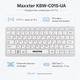 Клавиатура беспроводная Maxxter KBW-C01S-UA мембранная 2.4 ГГц 78 клавиш ENG/RUS Silver - изображение 1