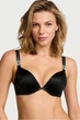 Комплект белья: бюстгальтер push-up и трусики стринг Victoria's Secret 80B/M Черный (150015) - изображение 2