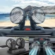 Автомобильный двойной вентилятор от USB / Вентилятор для авто 2 скорости 360° 5V - изображение 2
