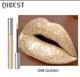 Рідка губна помада з блискітками QiBEST Diamond LipnGlaze №4 Golden водостійка - зображення 4