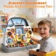Дитячий авіатренажер 31 х 14 х 26 см, світлові та звукові ефекти, музика, навушники (YL680) - зображення 6