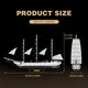 Детский конструктор парусный корабль White Swan 66 х 41.5 х 10 см, 1672 детали (FC6006) - изображение 3