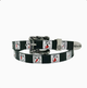 Стильний шкіряний ремінь Enfants Riches Déprimés (ERD) Checkerboard Face Belt opium skate drip drill archive y2k . Пояс ЄРД - зображення 1