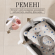 Дитяча ванночка складна Hanert KinderBad Grey для купання новонародженої дитини немовлят з термометром зі зливом і вкладишем подушкою на ніжках - изображение 4