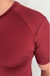 Рашгард мужской компрессионный ⬩ короткий рукав ⬩ сильная компрессия ⬩ Bordo Skin APMI ⬩ бордовый XS - изображение 4