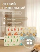 Двосторонній дитячий ігровий килимок для повзання, раннього розвитку та ігор малюка, м'який розвивальний мат 180х150 см - зображення 6