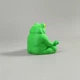 Декоративная фигурка Лягушка-йог Медитация из PLA-пластика, салатовая, 3D-печать, высота 5 см - изображение 3