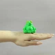 Набор декоративных фигурок Лягушки-йоги 4 шт. из PLA-пластика, салатовые, высота 5-7,5 см. - изображение 11