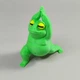 Декоративная фигурка Лягушка-йог Поза Воина из PLA-пластика, салатовая, 3D-печать, высота 7,5 см - изображение 2